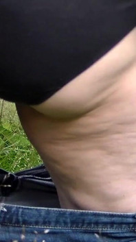 Jen Is Peeing on a Field
