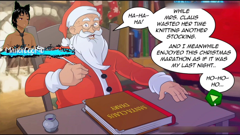 Manor Cookie: サンタクロースの秘密の日記 - サンタが誰とセックスしたかの日記を見て、さまざまな体位や歓声を広げる