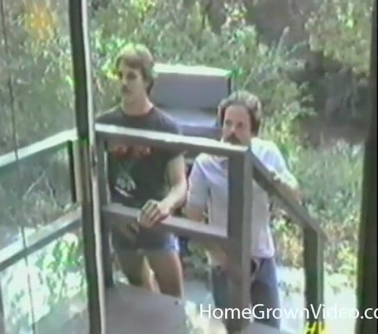 Homegrown Vintage: Two guys take it in turns on a small tits...