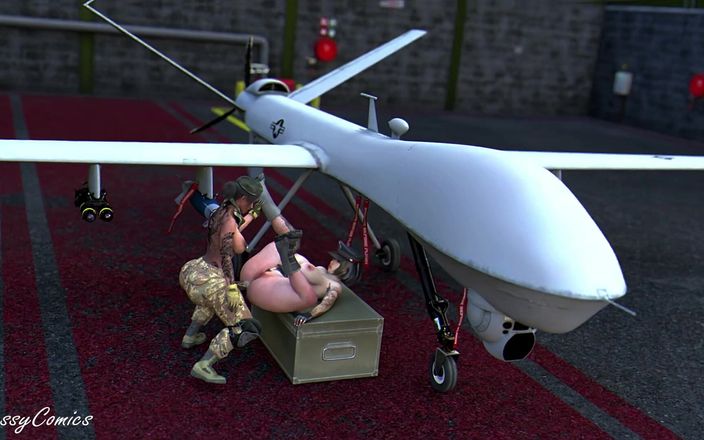 Sassy Comics Trans: Den amerikanska arméns flygvapen general anal knullad av transperson i...
