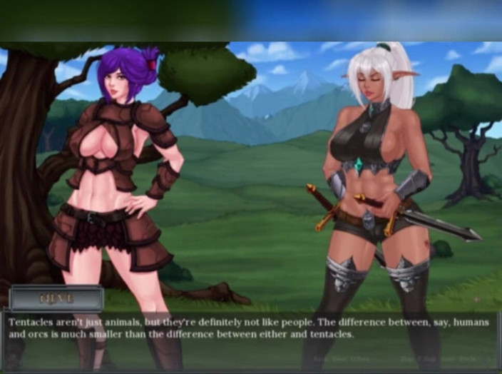 3DXXXTEEN2 Cartoon: Sabia dan Kia adalah gadis-gadis nakal. Seks kartun porno 3D