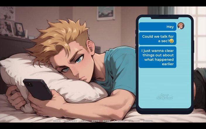 Cumming Gaming: Ma nouvelle copine, jeu hentai tabou, épisode 11, sexting avec ma copine...