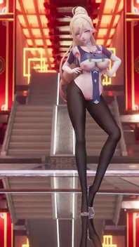 [mmd] Marionette еротична форма, чорні панчохи