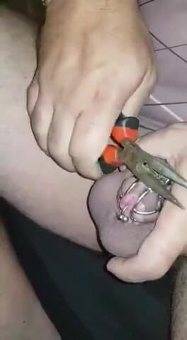 Sissy cumslut: Permanente castidade pop