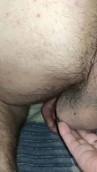 コック搾乳、舐め、精液滴下時私は彼のお尻をファック