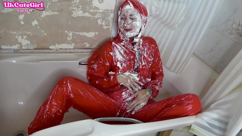 UKCuteGirl: Pvc Catsuit의 미끄러운 JOI: 크림, 커스터드 및 정액 지침