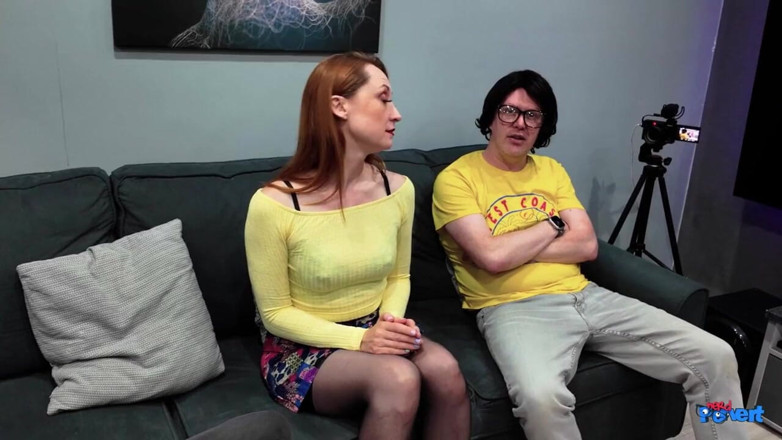Nerd Pervert: Лілі Збочена - член смокче руду голову