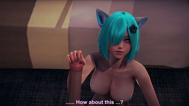Waifu club 3D: La studentessa neko ti ha chiamato in hotel per masturbarti...