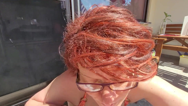 Popp Sylvie: Acción sexual al aire libre con alemana madura