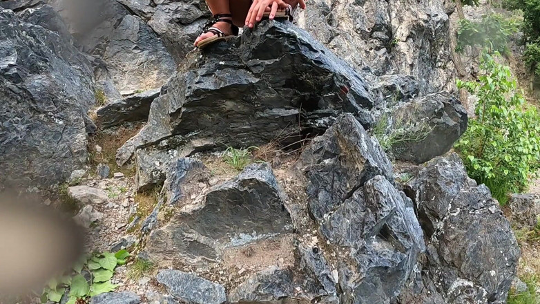 Claudia Macc: Pissing on a rock