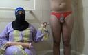 Souzan Halabi: Betrügende arabische ehefrau mit cuckold-ehemann analsex