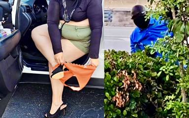 Big juicy ass booty clapper & jamdown: 一个变态的男人看着胖美女ssbbw pawg熟女放她的内裤，然后从她的车底下抚摸她的大阴户