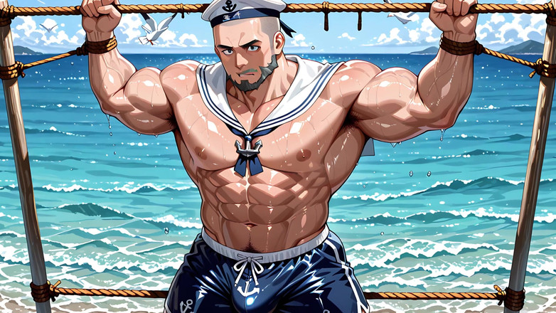 Erotic Man: アイ、筋肉質な体型のハンサムな男性たち、ヌードなしのからかい