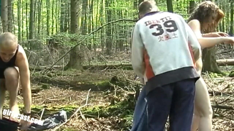Girlycast: Funny foursome in the woods with Diana