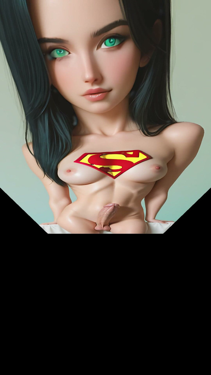 TransLure: Beautiful Nude Futa with Neon Green and Black Hair in...