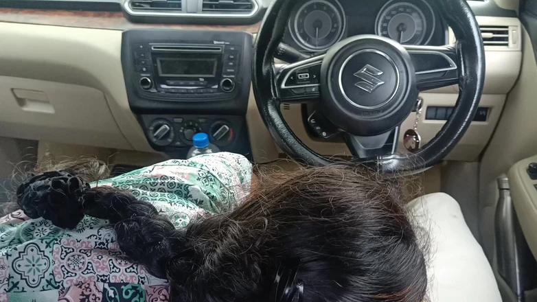 Inba: Office Manager Enjoying Hot Romance with Married Colleague Inside Car...