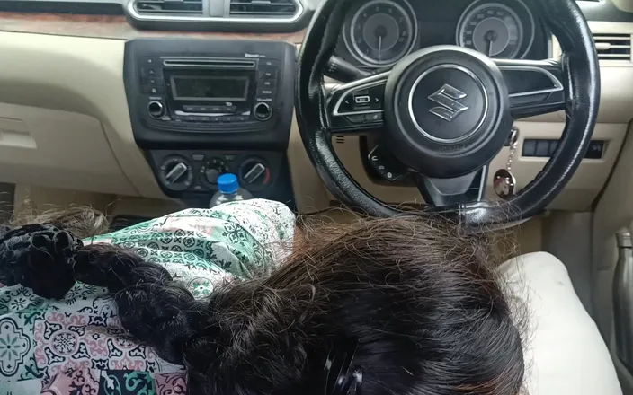 Inba: Office Manager Enjoying Hot Romance with Married Colleague Inside Car...