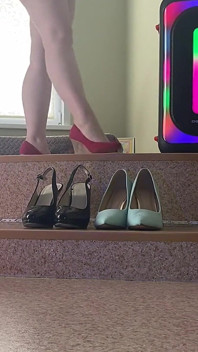 Schuhe zeigen
