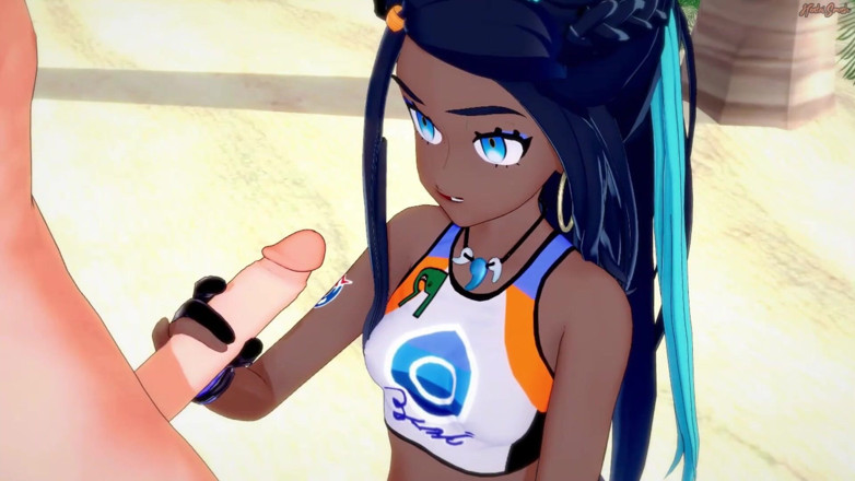 Hentai Smash: Nessa escupe una carga de esperma antes de ser follada...