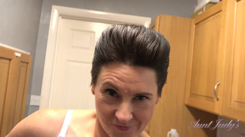 Aunt Judy's: Auntjudys - Your Cute MILF Wife Scarlet Sucks Your Cock in...