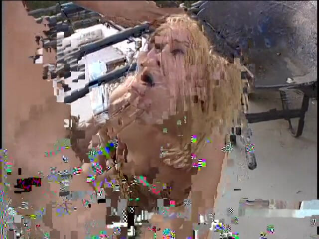 The Anal Queens: Blonde teen gets fucked in backyard