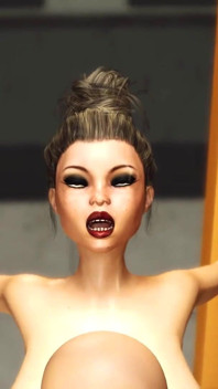 Cyber hunter fucks hard a sexy brunette in the sci-fi prison