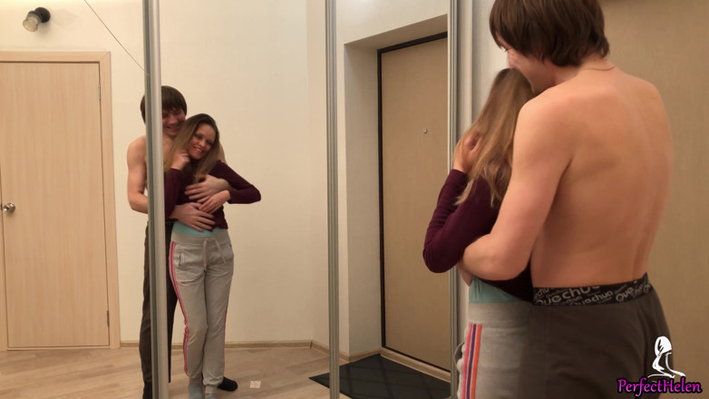 PerfectHelen: Girlfriend Sucks Neighbor's Dick Deeply and Receives Powerful Facial