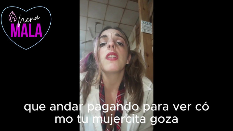 tunoviaputita: Humilation. Une étudiante en talons hauts humilie son copain pour être inutile
