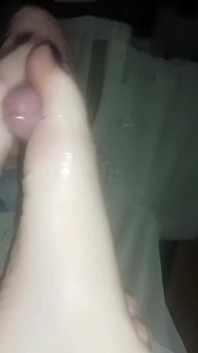 Ett hett efterjobb-footjob!!