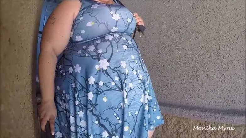 BBW Pleasures: SSBBW stuggles walking to car