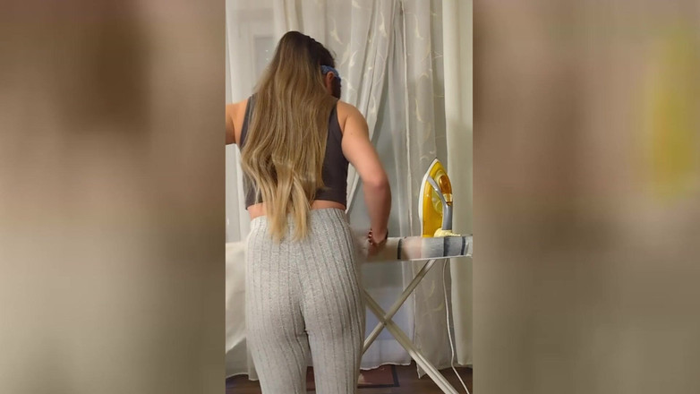 TV_Helena: 세탁하는 동안 JOI와 CEI를 주는 트란니! 그만하고 가자! 전 정액 핥기! 망가진 오르가즘!