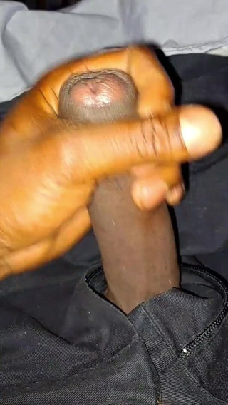 Big Black Cocks Cumming: Nata4sex strocking my bid black cock