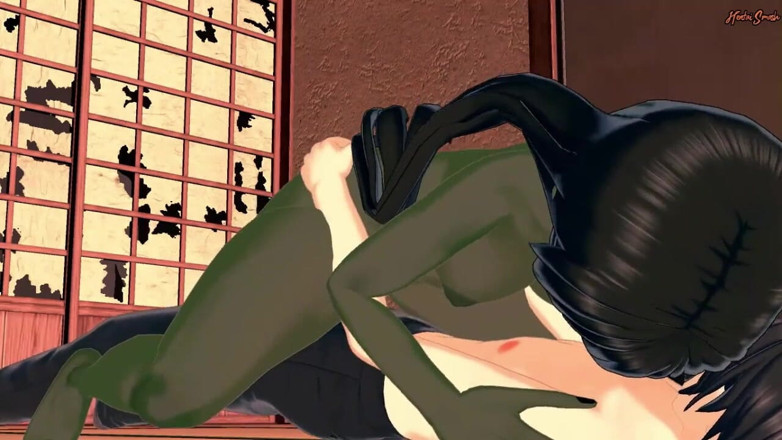 Hentai Smash: Adam terk edilmiş bir evde SCP 811 ile karşılaşır, sikişmeye karar...