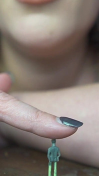 Giantess Tries New Tiny Health Supplement