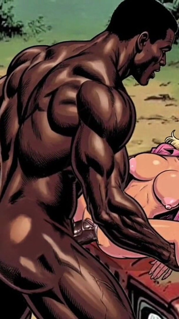 Jungle Gas Station: a Black Pump for a White Wife. BBC Wife Cuckold