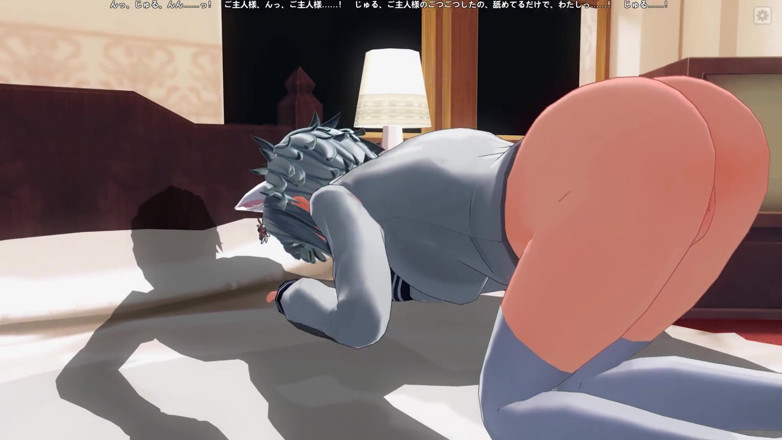 H3DC: Neko, hentai en 3D, suçant doucement