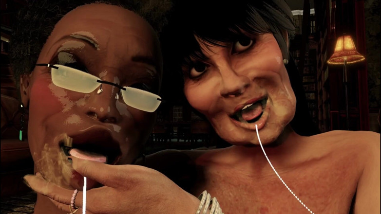 Denis animation: Two Old Slut and a Young Dick