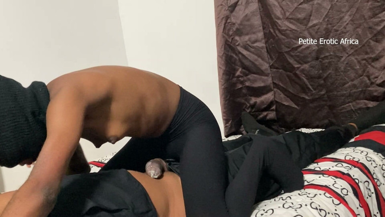 Petite Erotic Africa: Skinny Ebony Teen Cowgirl in Stockings