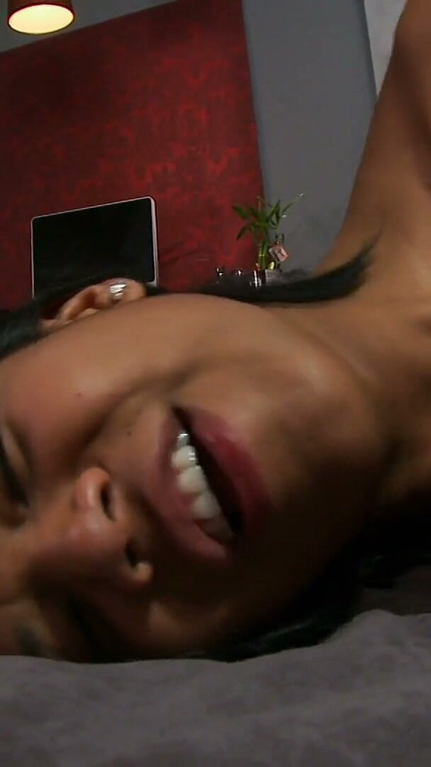 Latina Bang: Olive skin girl gets pounded by a ripped white hunk