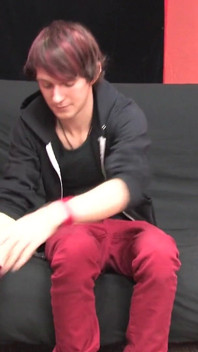 Emo Twink Jerks His Thick Cock