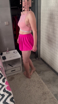 Minha Esposa Gostosa Em Um Top Rosa E Eu
