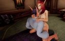 Wraith ward: Noc se sexy zrzavou elf milfkou | Warcraft porno parodie