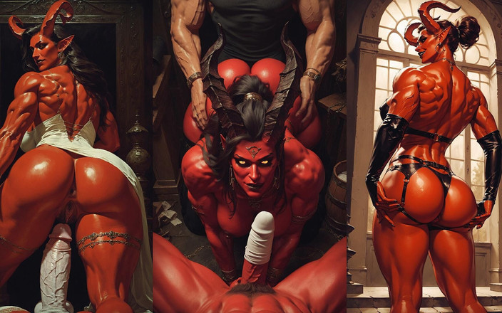 Dark fantasy porn: 바람난 남편 JOI 즙이 많은 악마 여주인