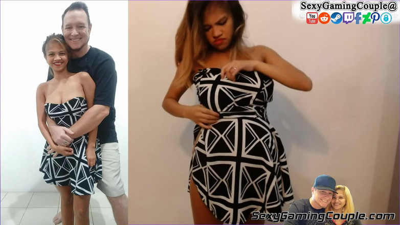 SexyGamingCouple: Aliah, enceinte de 9 mois, essaye des vêtements qu’elle porte pour...