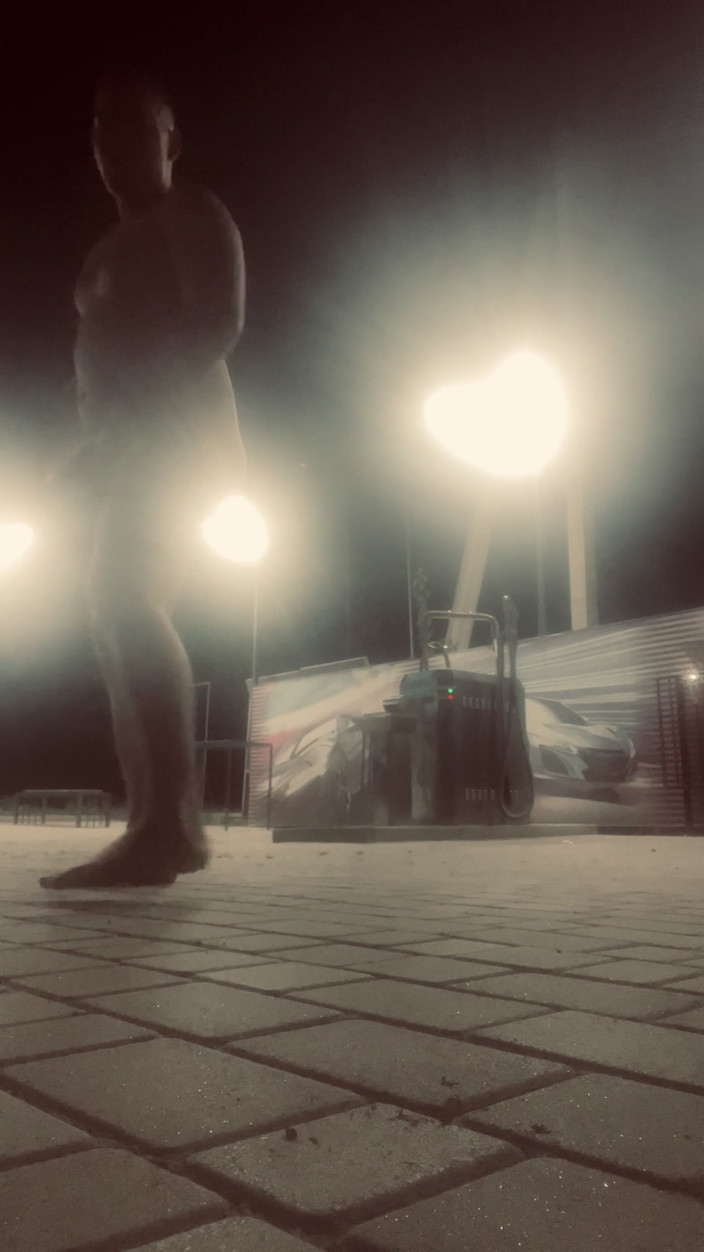 Merry Bell: Eats Cigarette Butts and Trash From a Trash Can on...