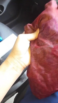 Formal skirt lining fill up with cum