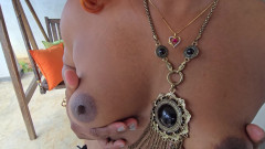 Beauty7Angels: Schwarzer bh & spitze, heiße g-string versuchen auf nilmini sheron SL...