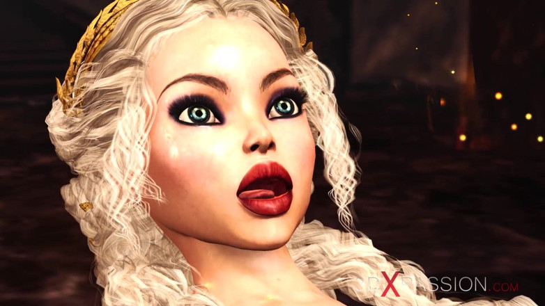 3dxpassion-transgender: Super hot dickgirl plays with a sexy princess in the...