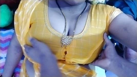 Aunty and Boyfriend Open Cloth and Hard Sex Fucking