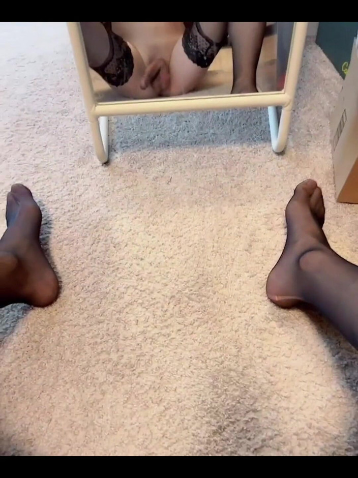 Eva Pans: How's My Black Stockings?